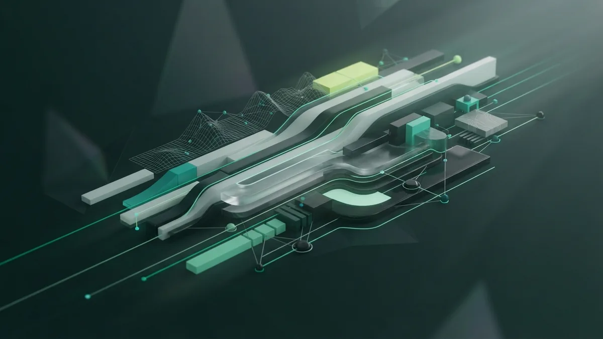 Clear rules for visual consistency Layered geometric planes suggest clear rules for a consistent brand system