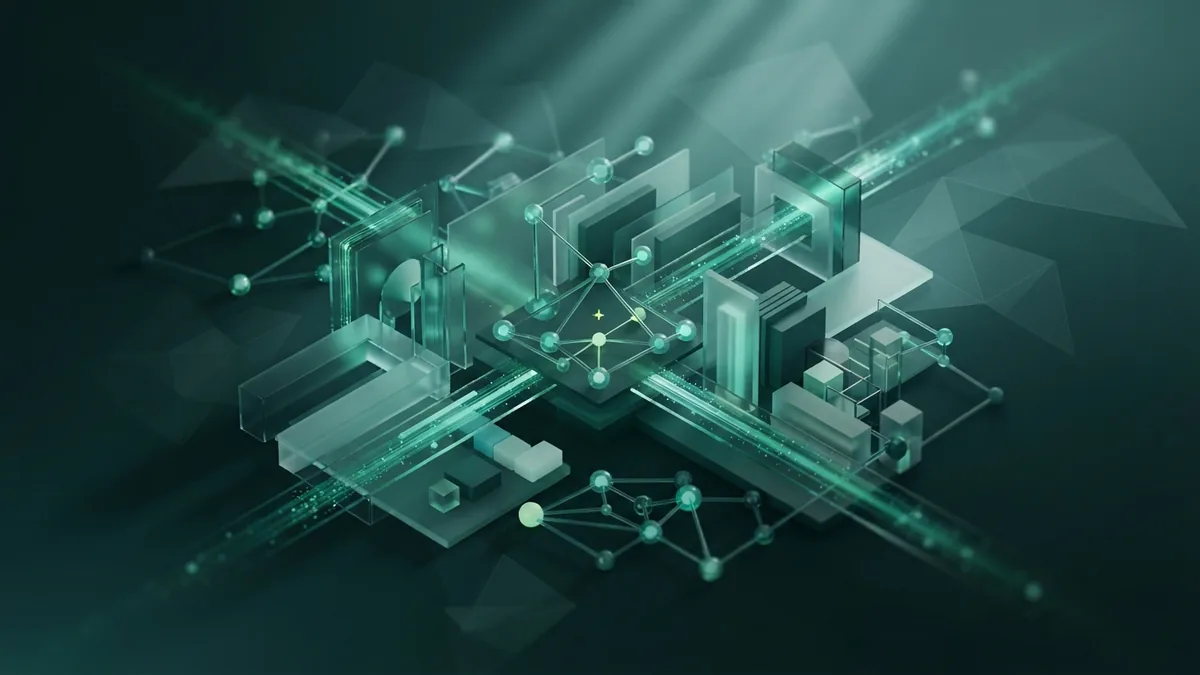 Connect backend services and data Abstract data layers and network nodes representing backend services and app data