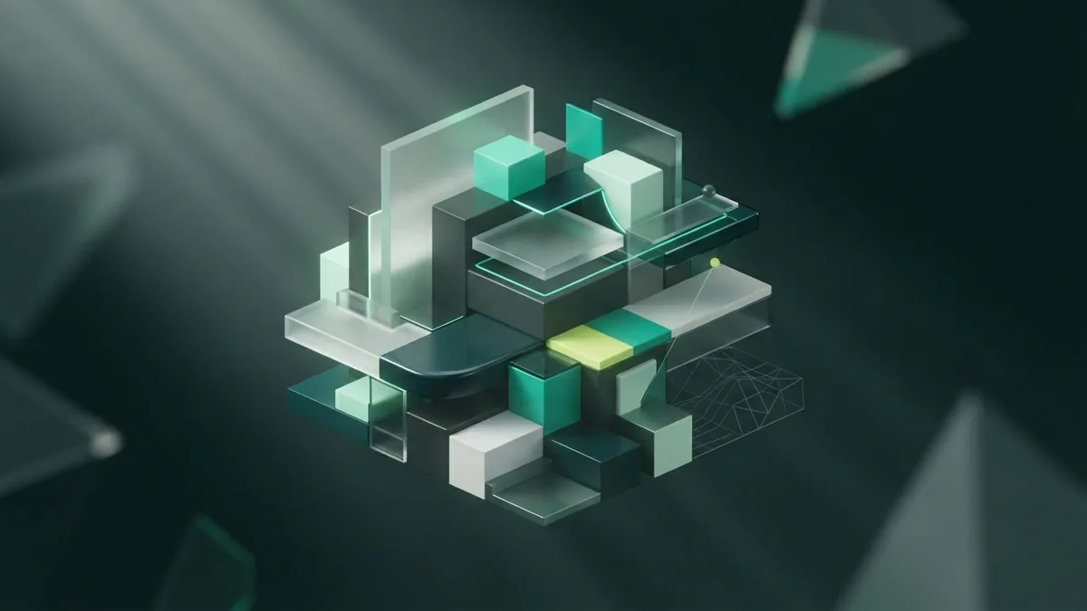 Aligned abstract modules represent careful planning, user testing, and app build practices