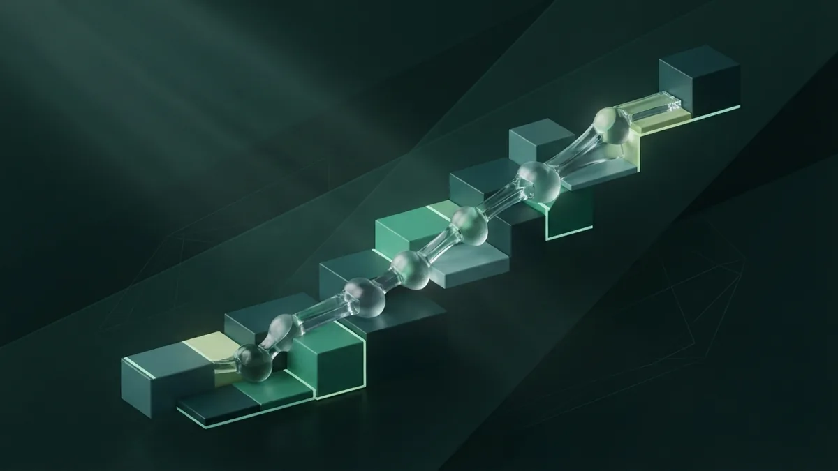 Building an orderly SEO strategy Abstract modular blocks arranged into an orderly SEO strategy path