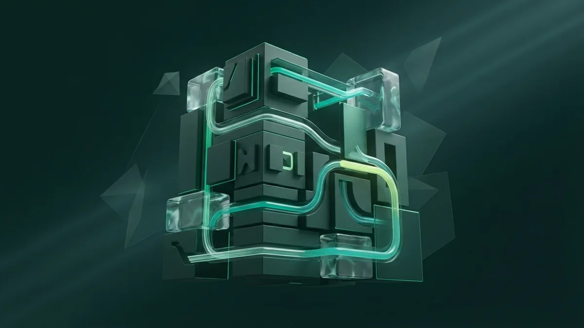 Abstract aligned modules showing a strong technical website foundation