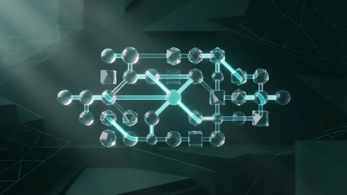 Abstract network of connected channels for digital marketing learning