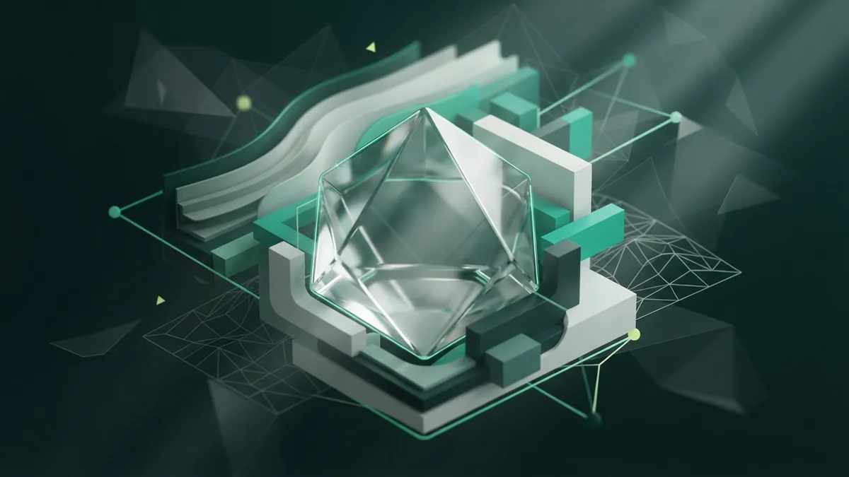 SEO strategist skill balance Abstract geometric forms representing the skills of an SEO strategist